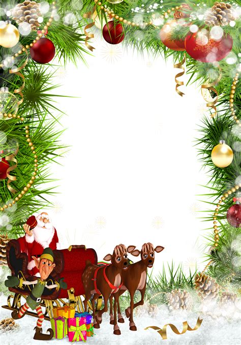 christmas photo frame clipart